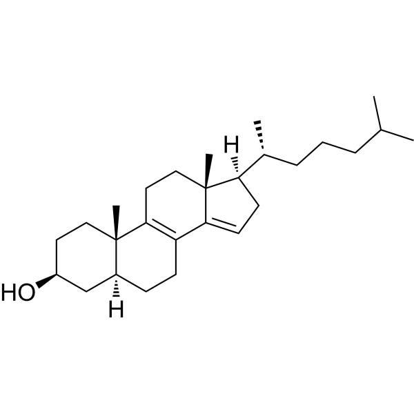 5α-Cholesta-8,14-dien-3β-ol Chemical Structure