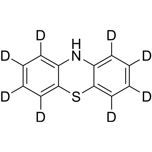 Phenothiazine-d<sub>8</sub> Chemical Structure