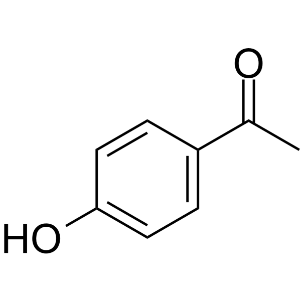 4-Hydroxyacetophenone Chemical Structure