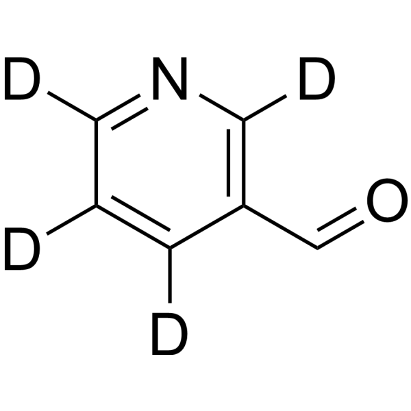 3-Pyridinecarboxaldehyde-d<sub>4</sub> Chemical Structure