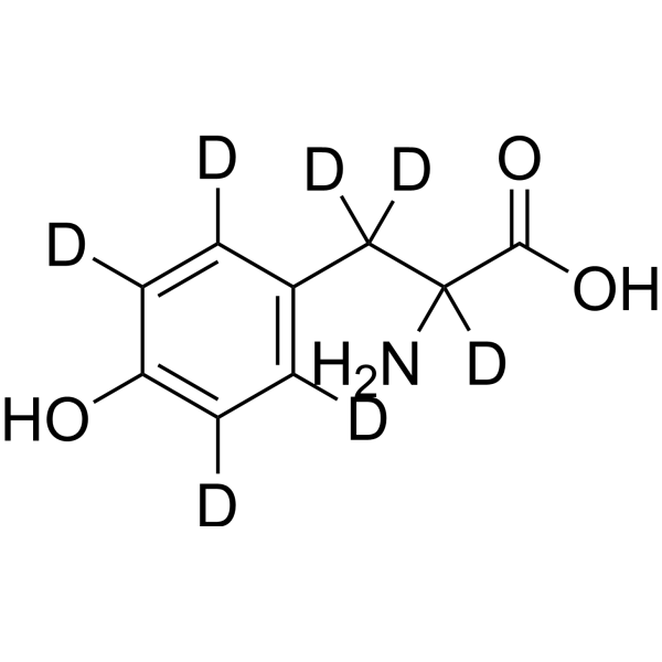 DL-Tyrosine-d<sub>7</sub> Chemical Structure
