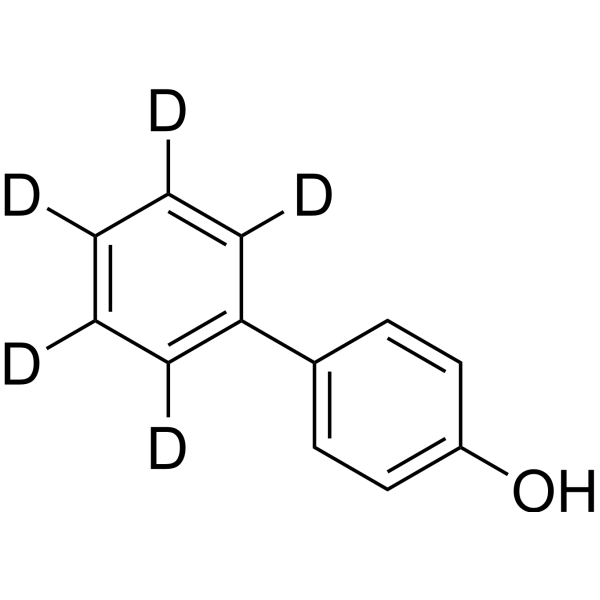 4-Hydroxy biphenyl-d<sub>5</sub> Chemical Structure