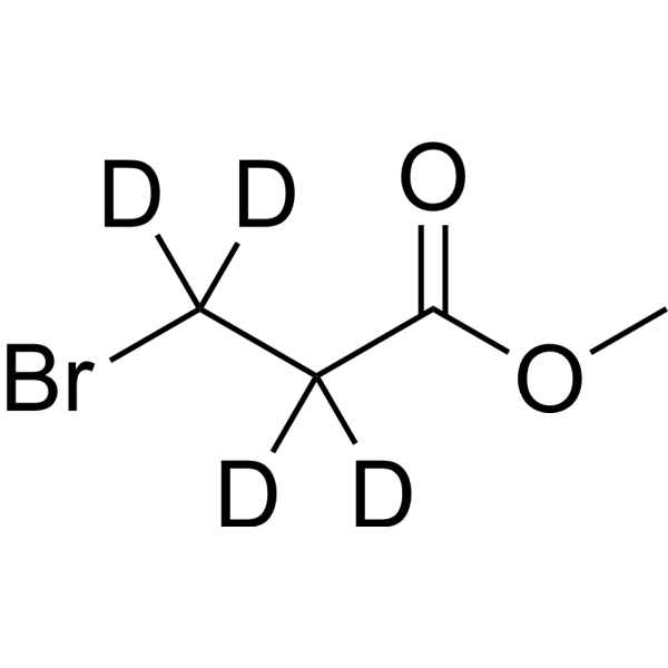 Methyl 3-bromopropanoate-d<sub>4</sub> Chemical Structure