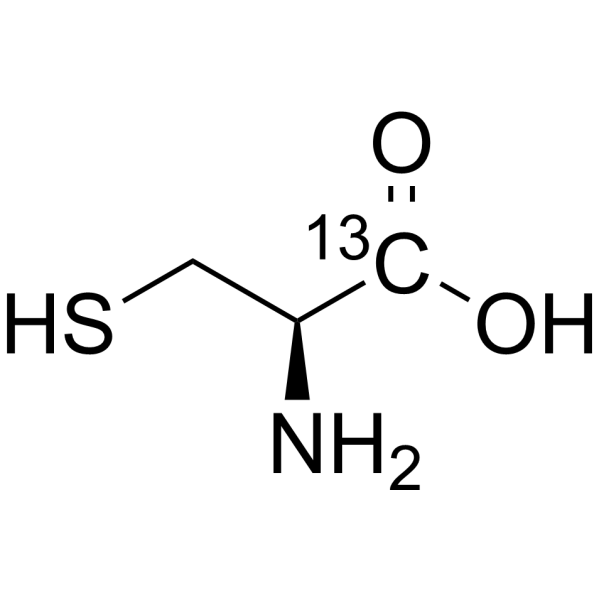 L-Cysteine-1-<sup>13</sup>C Chemical Structure