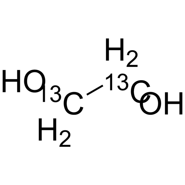 Ethylene glycol-<sup>13</sup>C<sub>2</sub> Chemical Structure