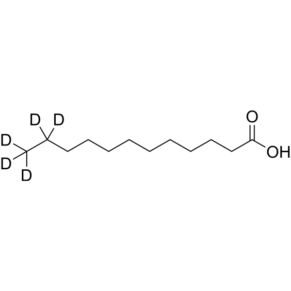 Lauric acid-d<sub>5</sub> Chemical Structure