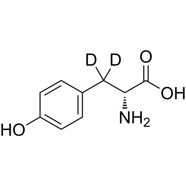 D-Tyrosine-d<sub>2</sub> Chemical Structure