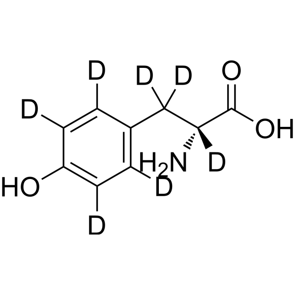 D-Tyrosine-d<sub>7</sub> Chemical Structure