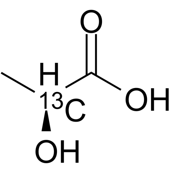 L-Lactic acid-2-<sup>13</sup>C<sub>1</sub> Chemical Structure