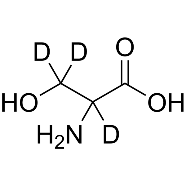 DL-Serine-2,3,3-d<sub>3</sub> Chemical Structure