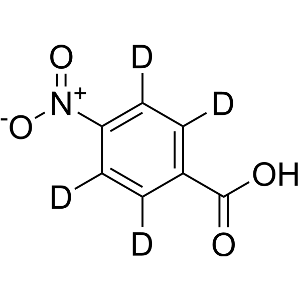 4-Nitrobenzoic acid-d<sub>4</sub> Chemical Structure