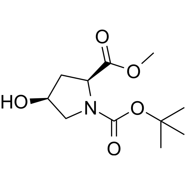 N-Boc-4-hydroxy-L-proline methyl ester Chemical Structure