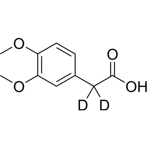 3,4-Dimethoxyphenylacetic acid-d<sub>2</sub> Chemical Structure