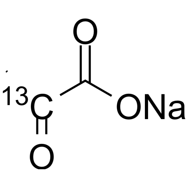 Pyruvic acid-<sup>13</sup>C sodium Chemical Structure