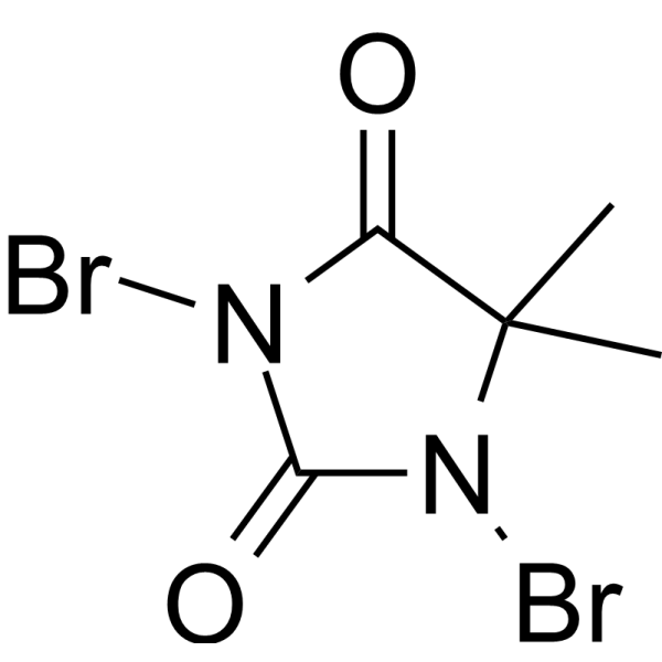 1,3-Dibromo-5,5-dimethylhydantoin Chemical Structure
