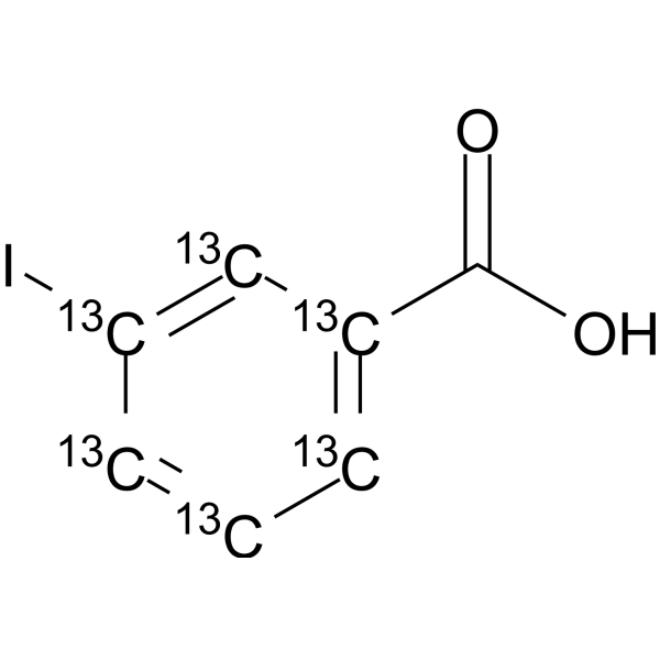 3-Iodobenzoic Acid-<sup>13</sup>C<sub>6</sub> Chemical Structure