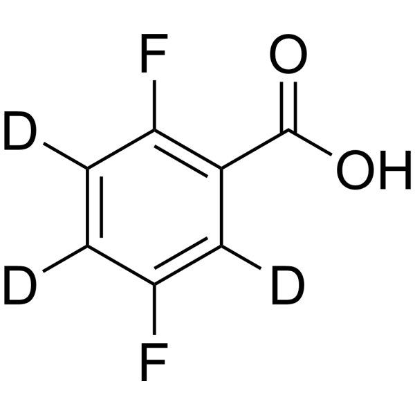 2,5-Difluorobenzoic acid-d<sub>3</sub> Chemical Structure