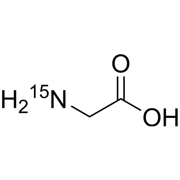 Glycine-<sup>15</sup>N Chemical Structure