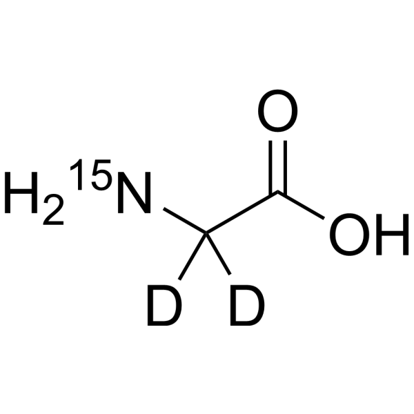Glycine-<sup>15</sup>N,d<sub>2</sub> Chemical Structure