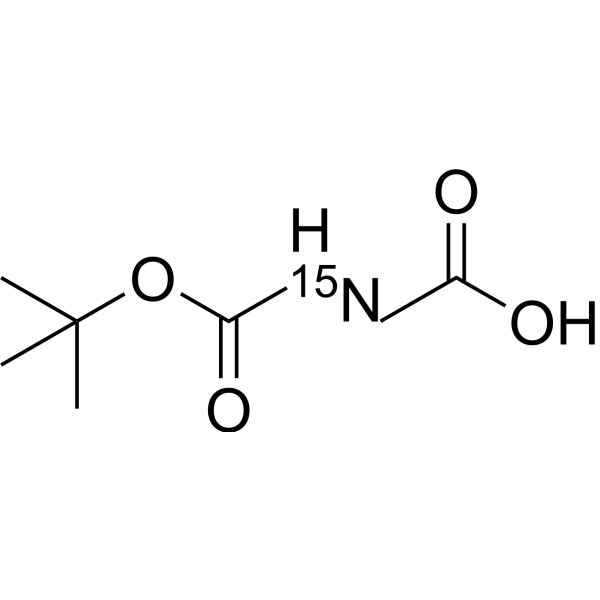 Boc-Glycine-<sup>15</sup>N Chemical Structure