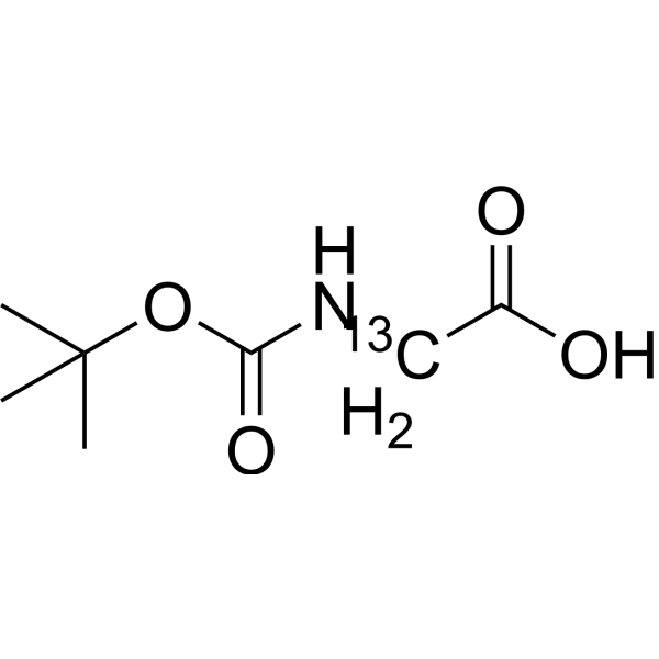 Boc-Glycine-2-<sup>13</sup>C Chemical Structure