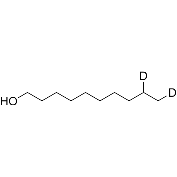 1-Decanol-d<sub>2</sub>-2 Chemical Structure