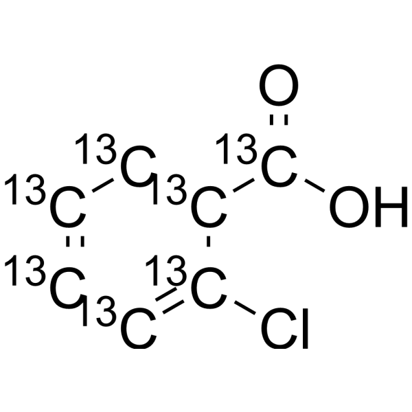2-Chlorobenzoic Acid-<sup>13</sup>C<sub>7</sub> Chemical Structure