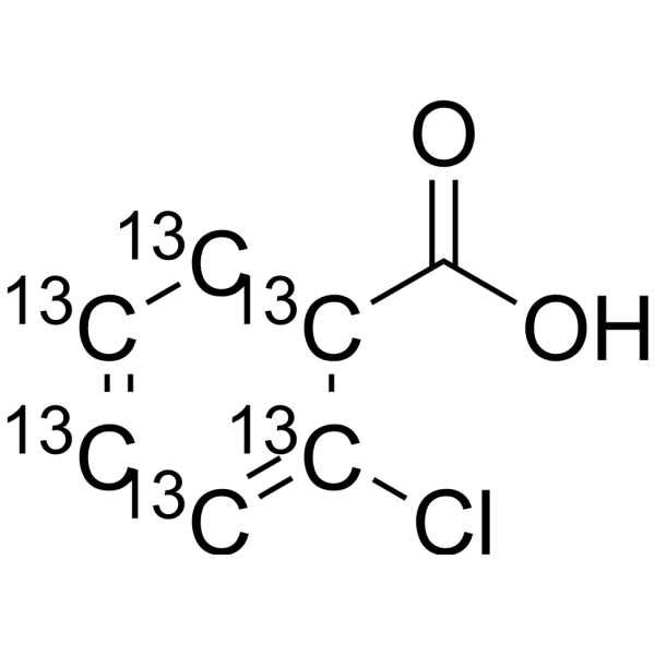 2-Chlorobenzoic acid-<sup>13</sup>C<sub>6</sub> Chemical Structure