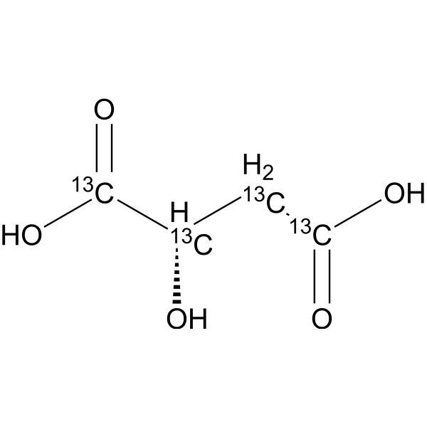 (S)-Malic acid-<sup>13</sup>C<sub>4</sub> Chemical Structure