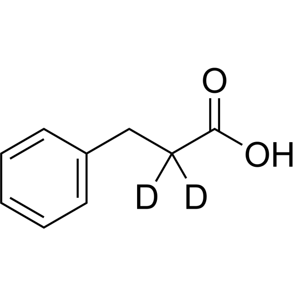 Hydrocinnamic acid-d<sub>2</sub> Chemical Structure