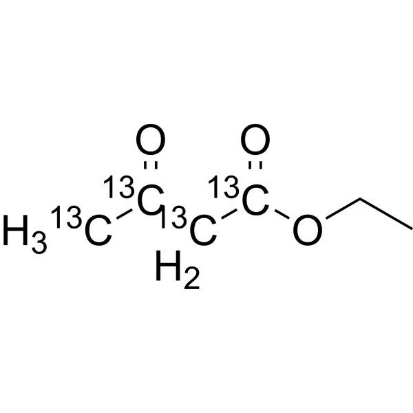 Ethyl acetoacetate-<sup>13</sup>C<sub>4</sub> Chemical Structure