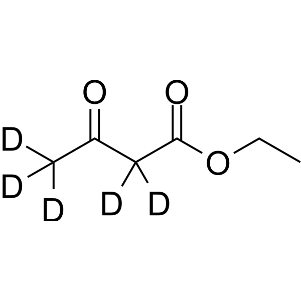 Ethyl acetoacetate-d<sub>5</sub> Chemical Structure
