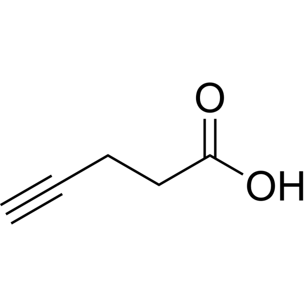 4-Pentynoic acid Chemical Structure