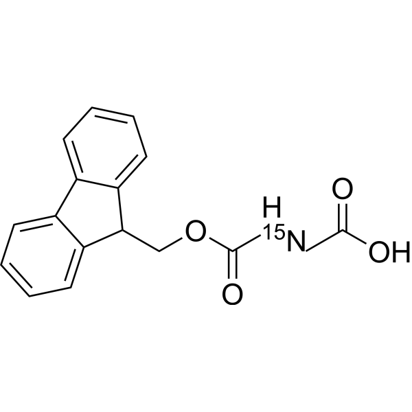Fmoc-Gly-OH-<sup>15</sup>N Chemical Structure