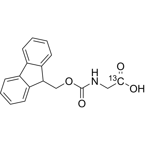 Fmoc-Gly-OH-1-<sup>13</sup>C Chemical Structure