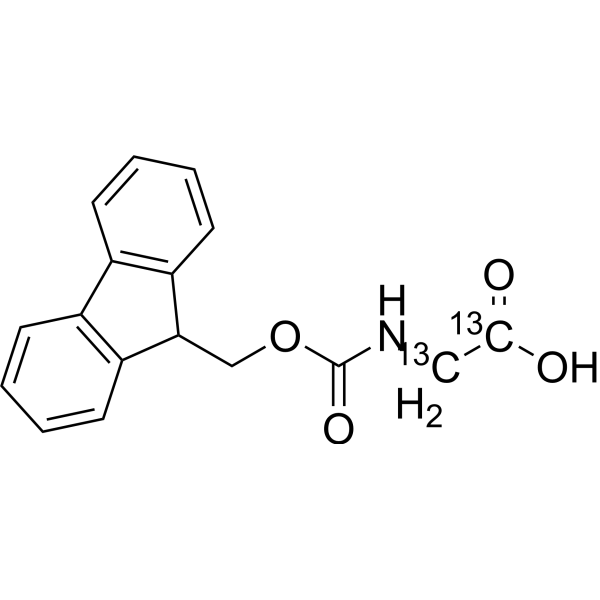 Fmoc-Gly-OH-<sup>13</sup>C<sub>2</sub> Chemical Structure