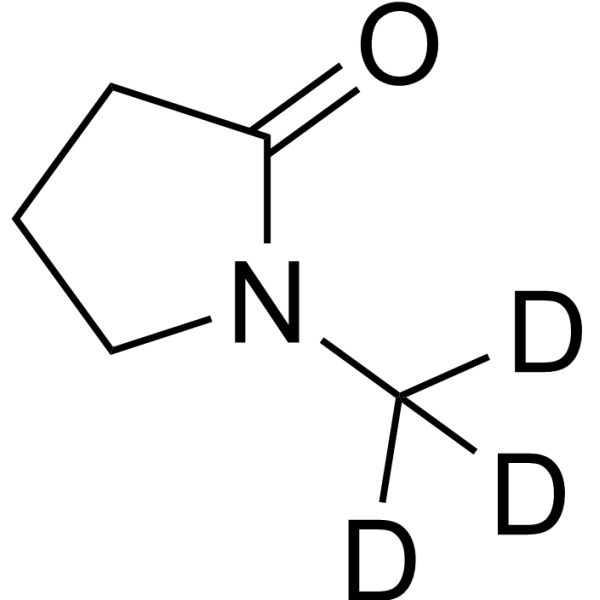 N-Methyl-2-pyrrolidone-d<sub>3</sub> Chemical Structure