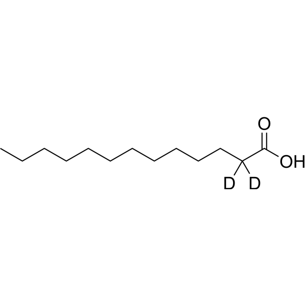 Tridecanoic acid-d<sub>2</sub> Chemical Structure