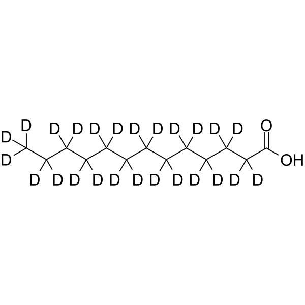 Tridecanoic acid-d<sub>25</sub> Chemical Structure