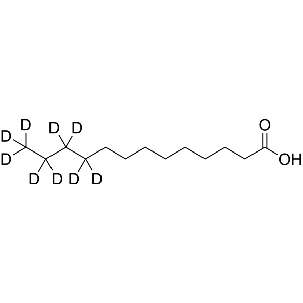 Tridecanoic acid-d<sub>9</sub> Chemical Structure