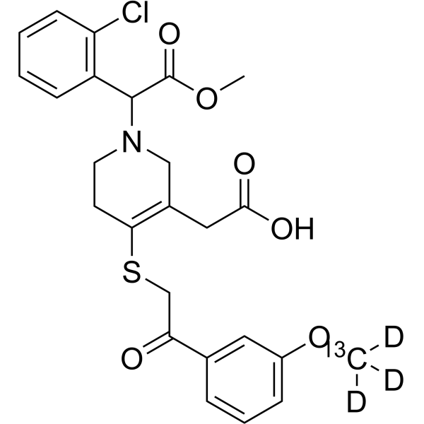Clopidogrel-MP endo derivative-<sup>13</sup>C,d<sub>3</sub> Chemical Structure