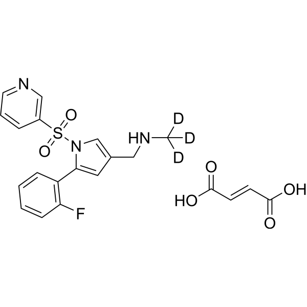 Vonoprazan-d<sub>3</sub> fumarate Chemical Structure