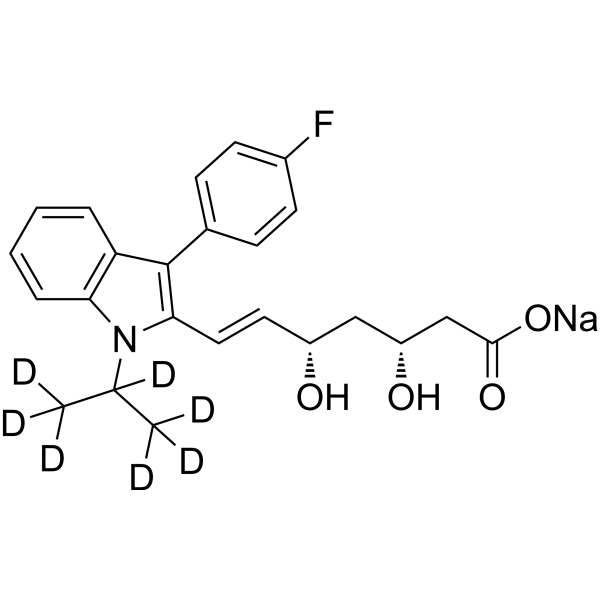 (<em>3</em>R,<em>5</em>S)-Fluvastatin-d7 sodium