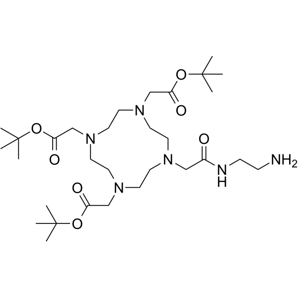 2-Aminoethyl-mono-amide-DOTA-tris(tBu ester) Chemical Structure