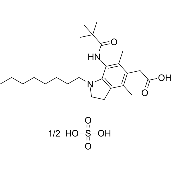 Pactimibe sulfate Chemical Structure