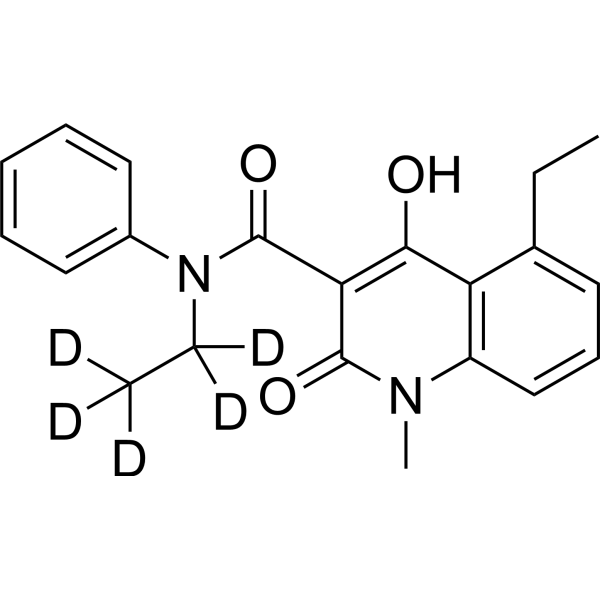 Paquinimod-d<sub>5</sub> Chemical Structure