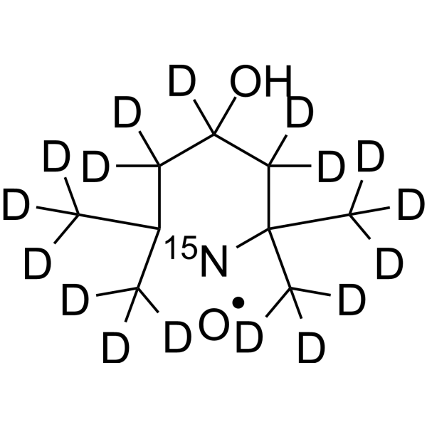Tempol-d<sub>17</sub>,<sup>15</sup>N Chemical Structure