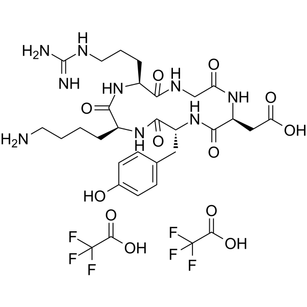 Cyclo(RGDyK) trifluoroacetate Chemical Structure