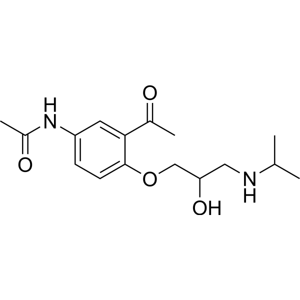Diacetolol Chemical Structure