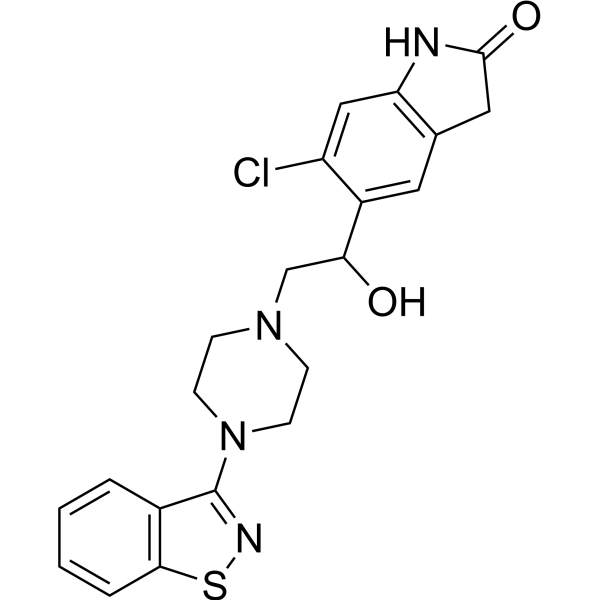 Hydroxy ziprasidone Chemical Structure